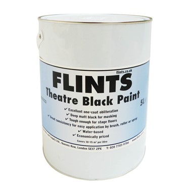 Flints Theatre Black Paint 5L